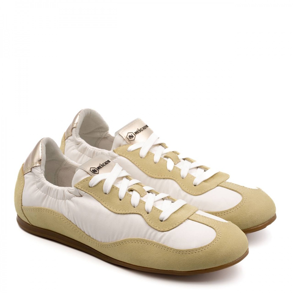 Biało-żółte sneakersy 291S