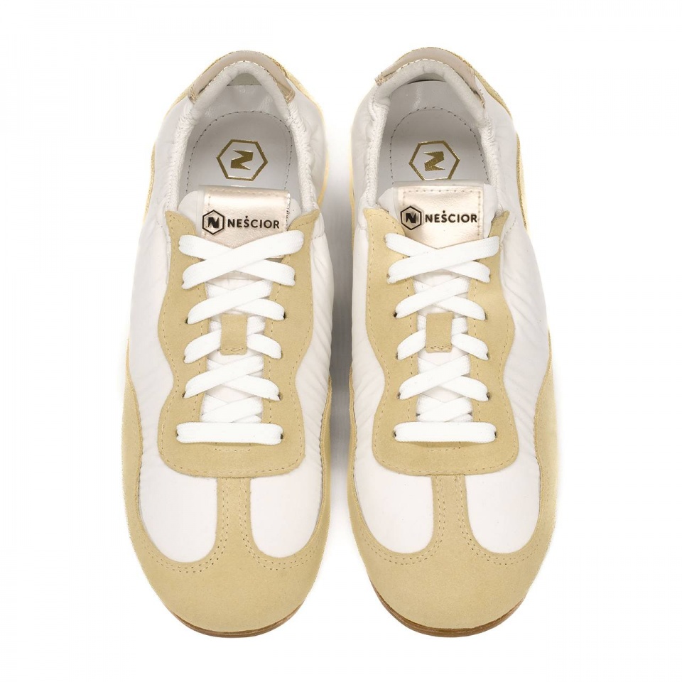 Biało-żółte sneakersy 291S