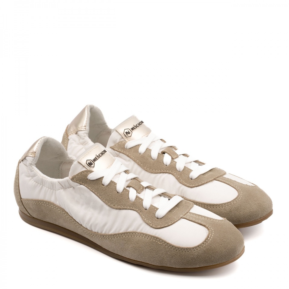 Biało-beżowe sneakersy 291S