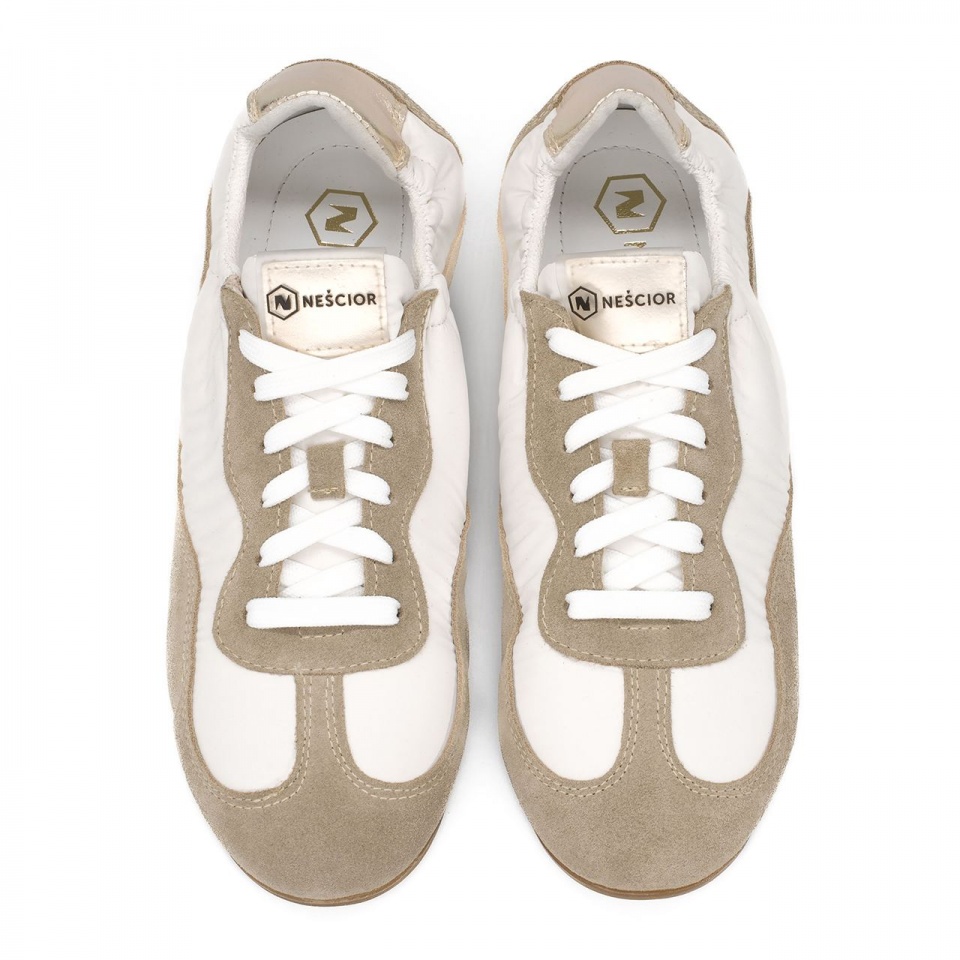 Biało-beżowe sneakersy 291S
