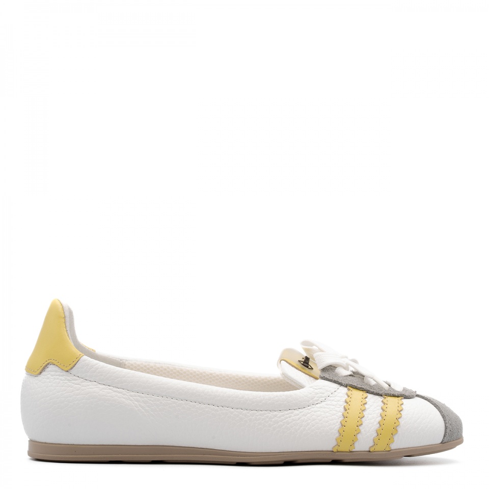 Biało-żółte sportowe baleriny 291B