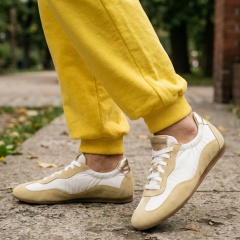 Biało-żółte sneakersy 291S