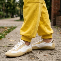 Biało-żółte sneakersy 291S