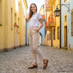 Rude zamszowe półbuty z zapięciem 207W