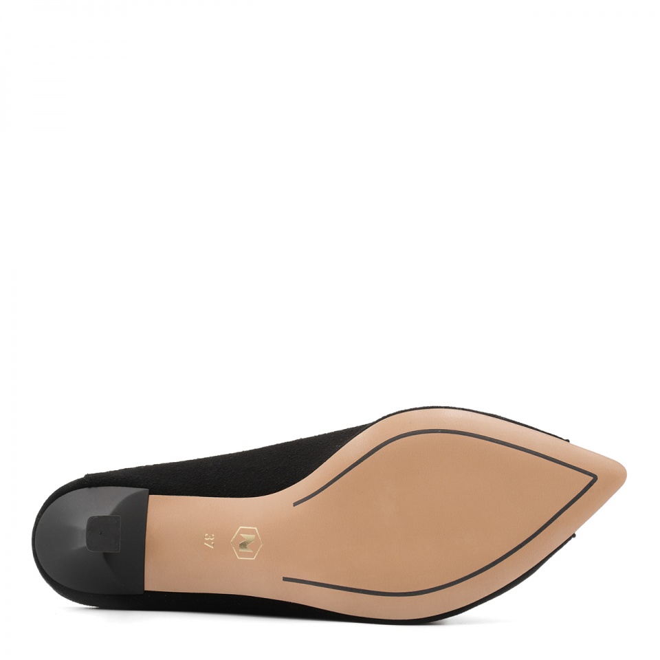 Czarne klapki peep toe 299P