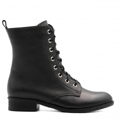 Czarne sznurowane botki 5GN1012724Z