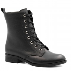 Czarne sznurowane botki 5GN1012724Z