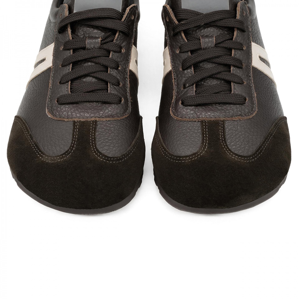 Ciemnobrązowe sneakersy barefoot 310B