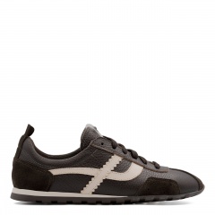 Brązowe skórzane sneakersy 291E