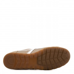 Beżowe skórzane sneakersy 291E