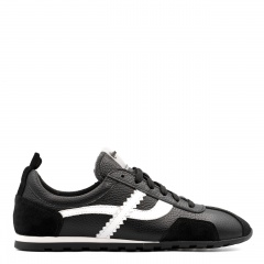 Czarne skórzane sneakersy 291E