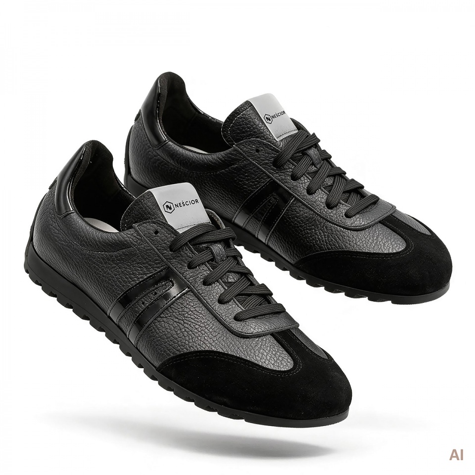 Czarne sneakersy barefoot 310B