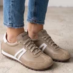 Beżowe sneakersy barefoot 310B