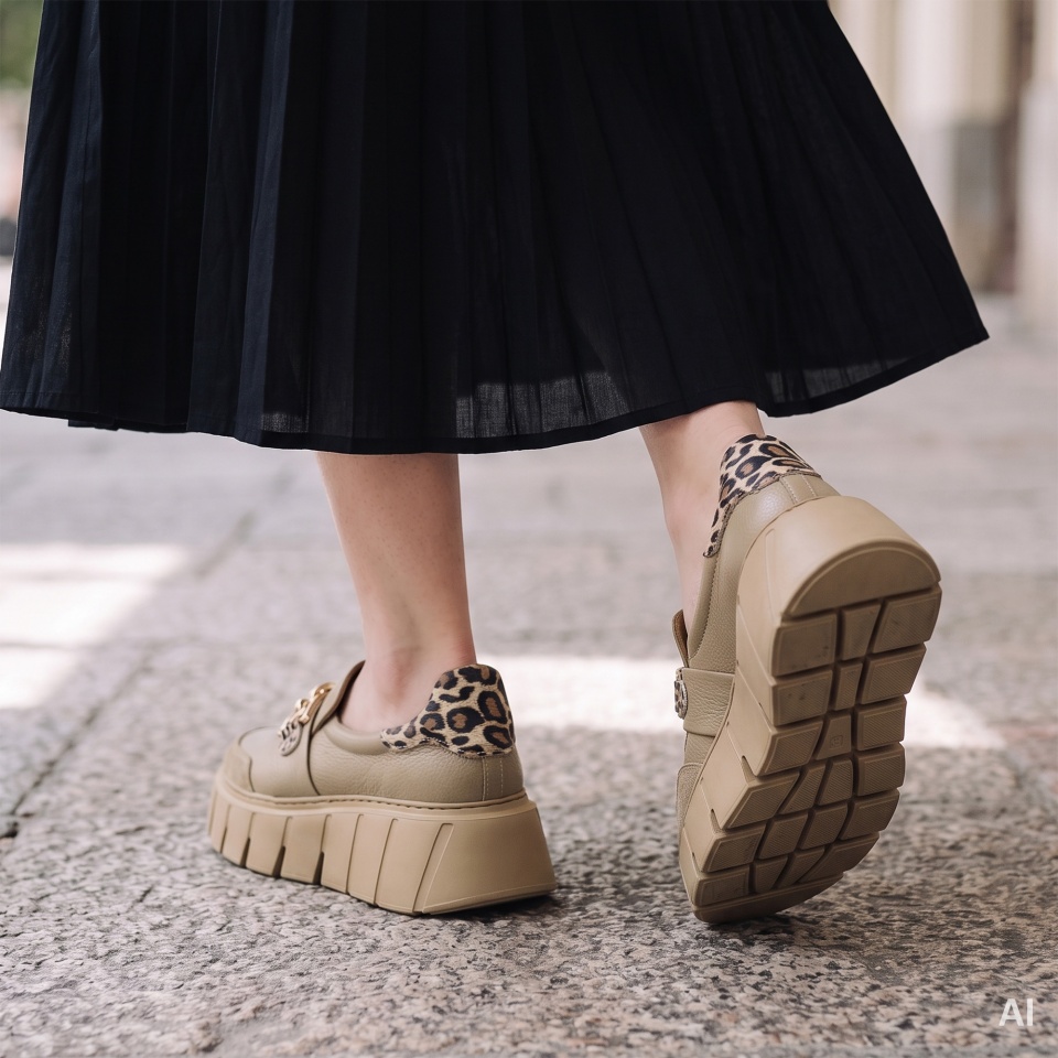 Beżowe wsuwane sneakersy 295C