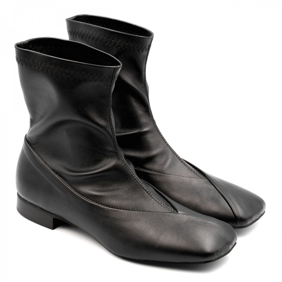 Czarne botki sock boots 80L