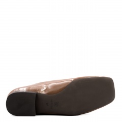 Karmelowe lakierowane botki sock boots 80L