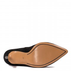 Czarne zamszowe szpilki 105A