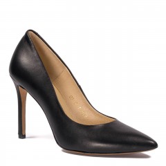 Czarne skórzane szpilki 105A