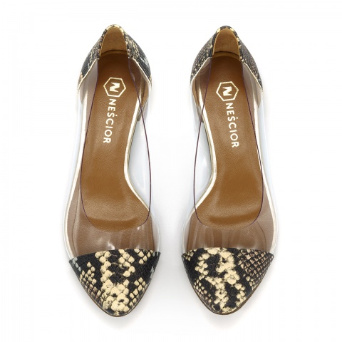 Żółte baleriny z sylikonu 77Z