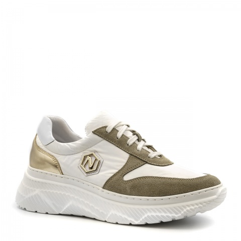 Sportowe białę sneakersy typu chunky 256A